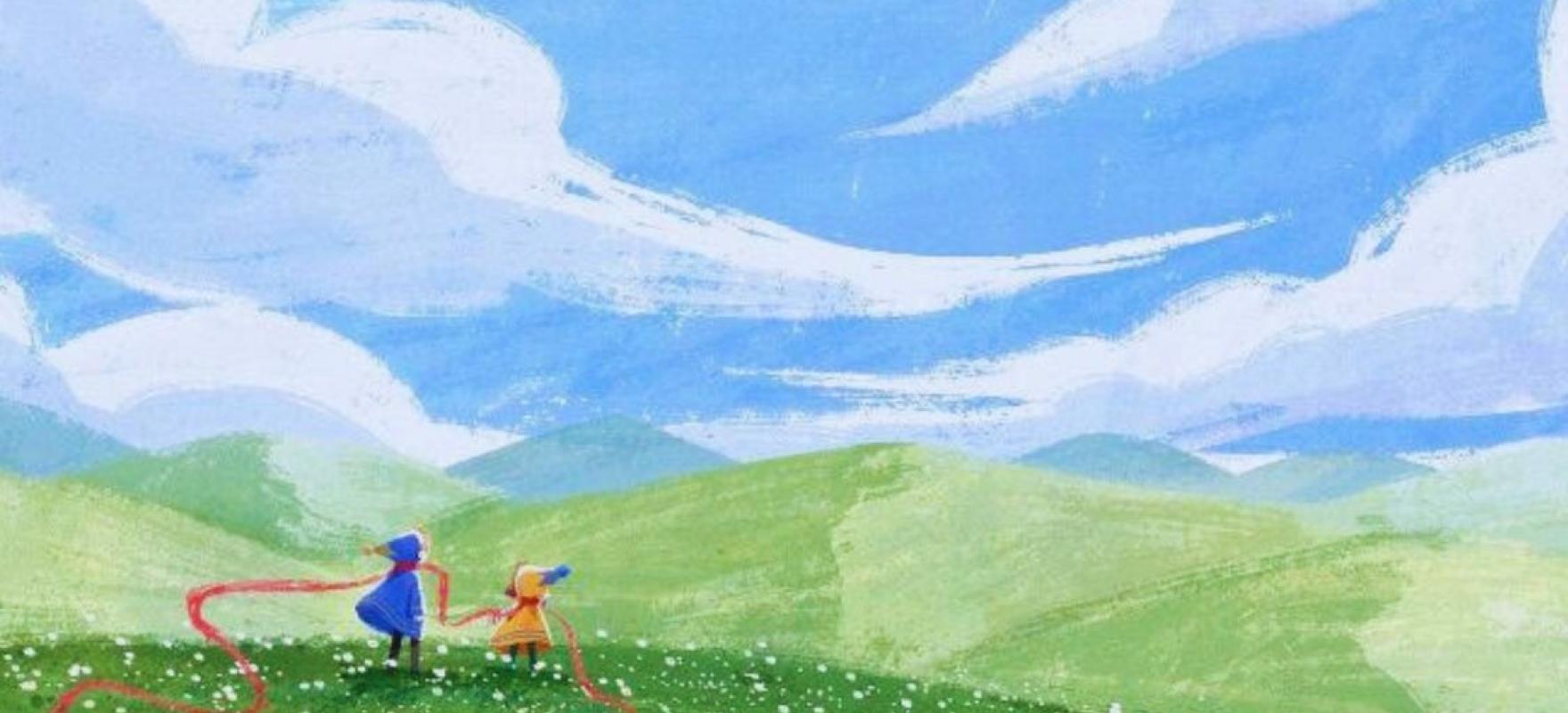 abstraktne looduse ja laste kujutis