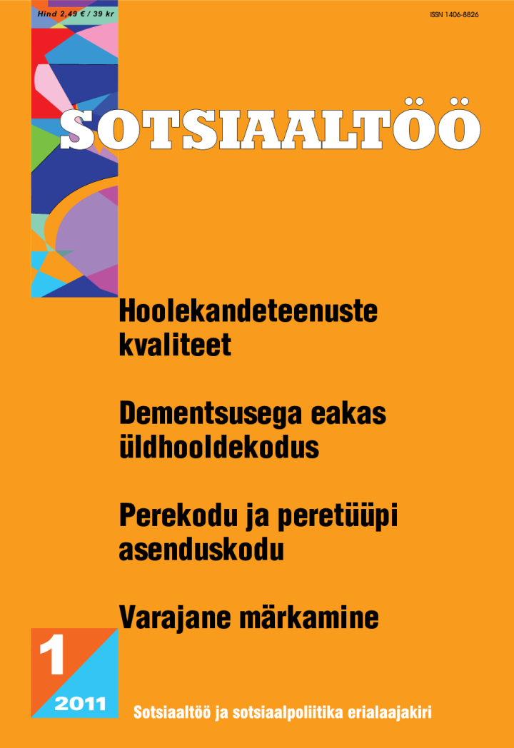Sotsiaaltöö 1/2011