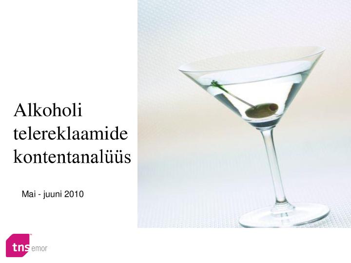 Alkoholi telereklaamide kontentanalüüs