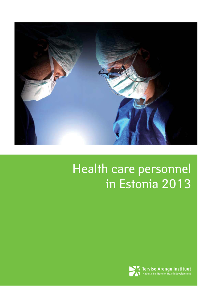 Health care personnel in Estonia 2013
