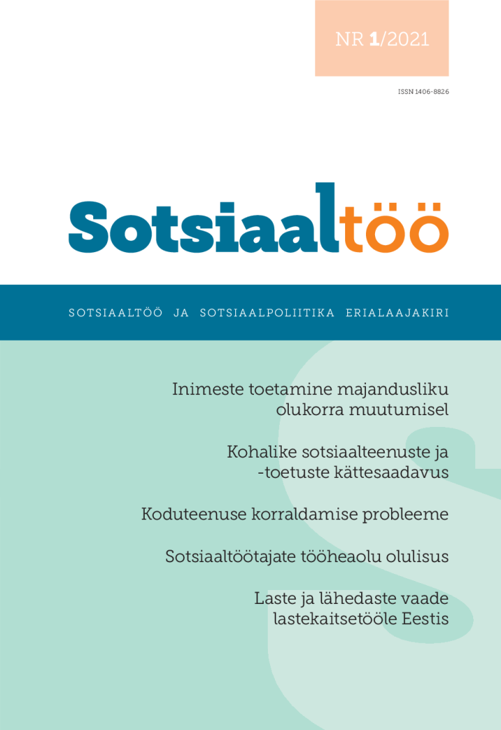 Sotsiaaltöö 1/2021